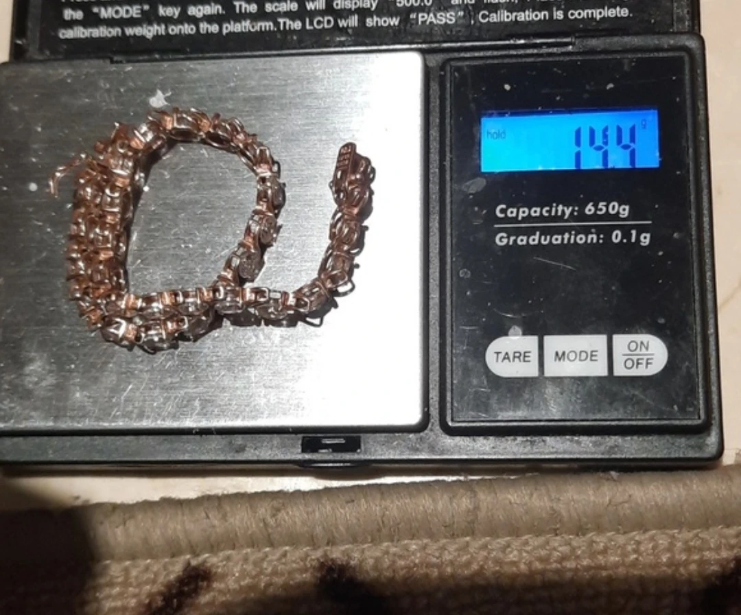 14K Rose Gold over Sterling Silver CZ Tennis Bracelet & 🎁 - photo 5