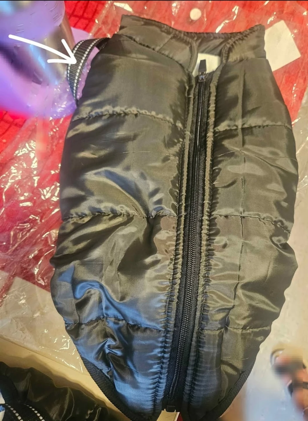 Black Insulated Dog Winter Vest with Harness . Is 2 jackets - photo 4
