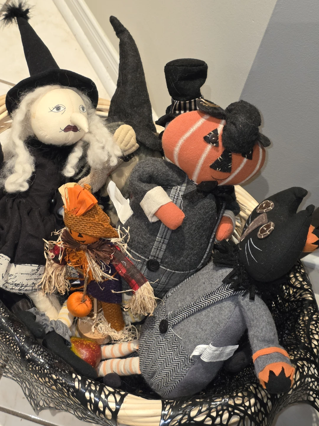Set of 5 Halloween Fabric Dolls - photo 2