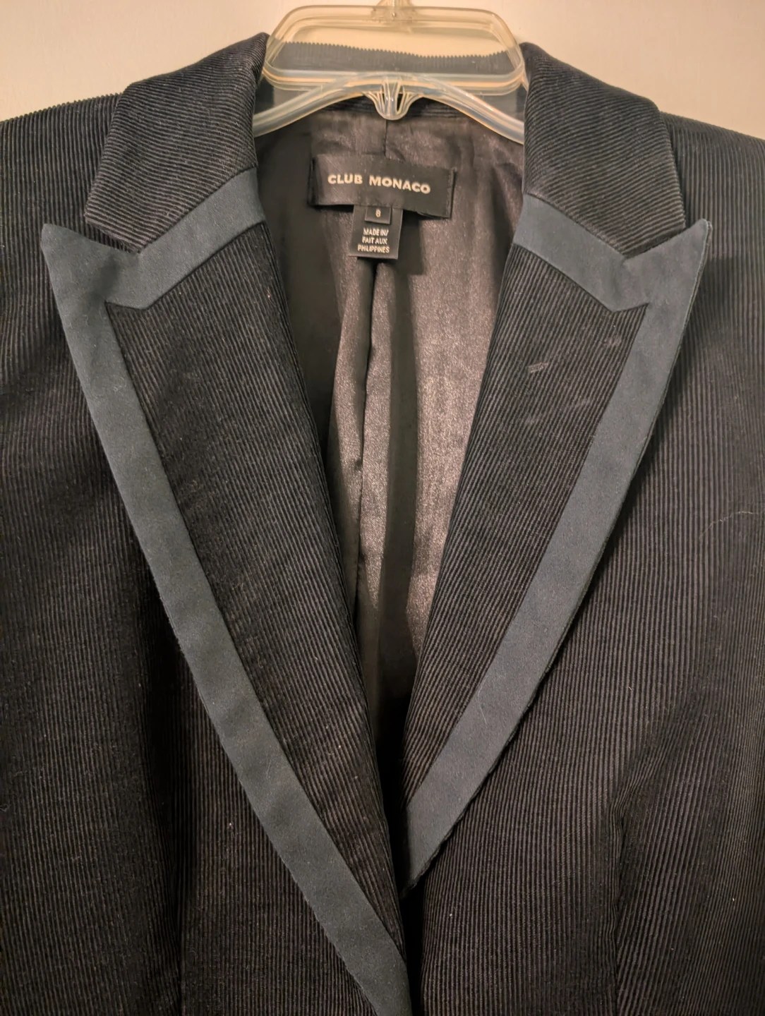 Club Monaco Corduroy Tuxedo Blazer Jacket - photo 3