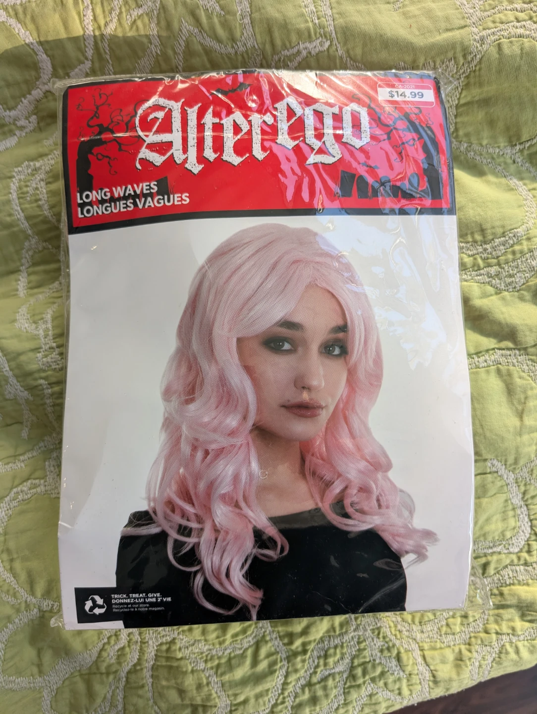 AlterEgo Long Waves Pink Wig