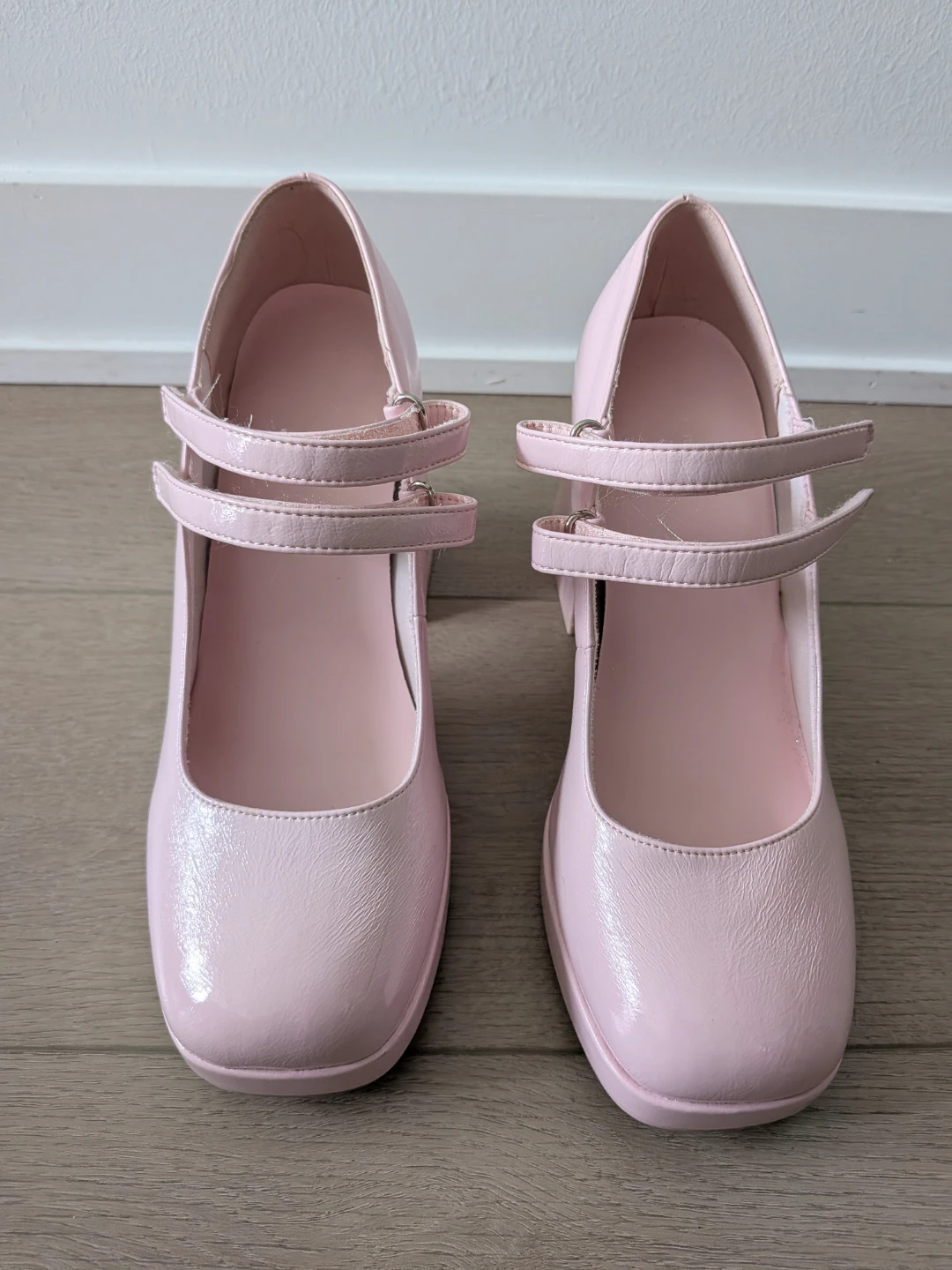 Light Pink Vegan Mary Jane Heels - photo 2