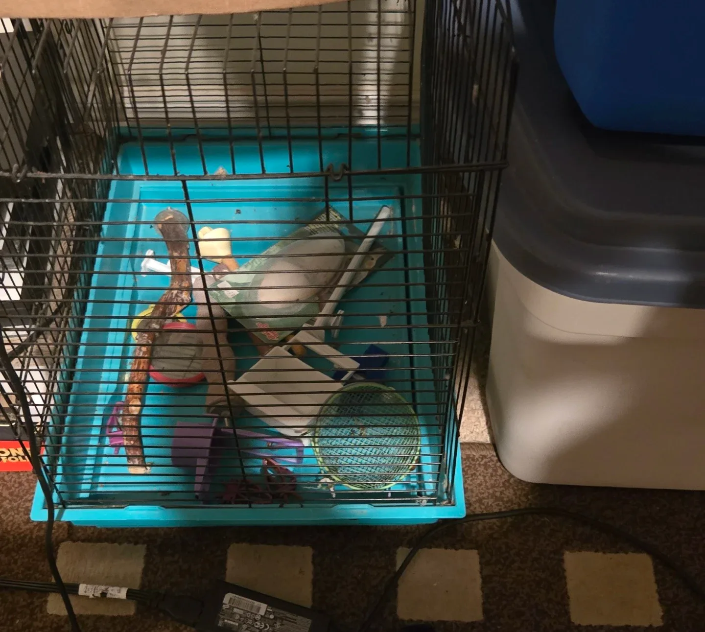 Small bird/ animal cage with accessories - photo 2