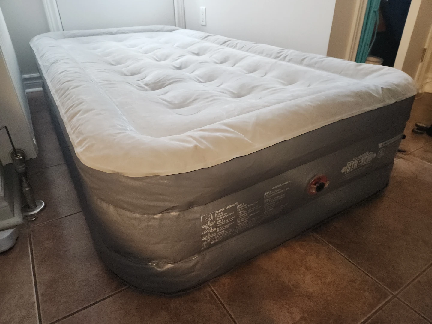 Twin air mattress with leak