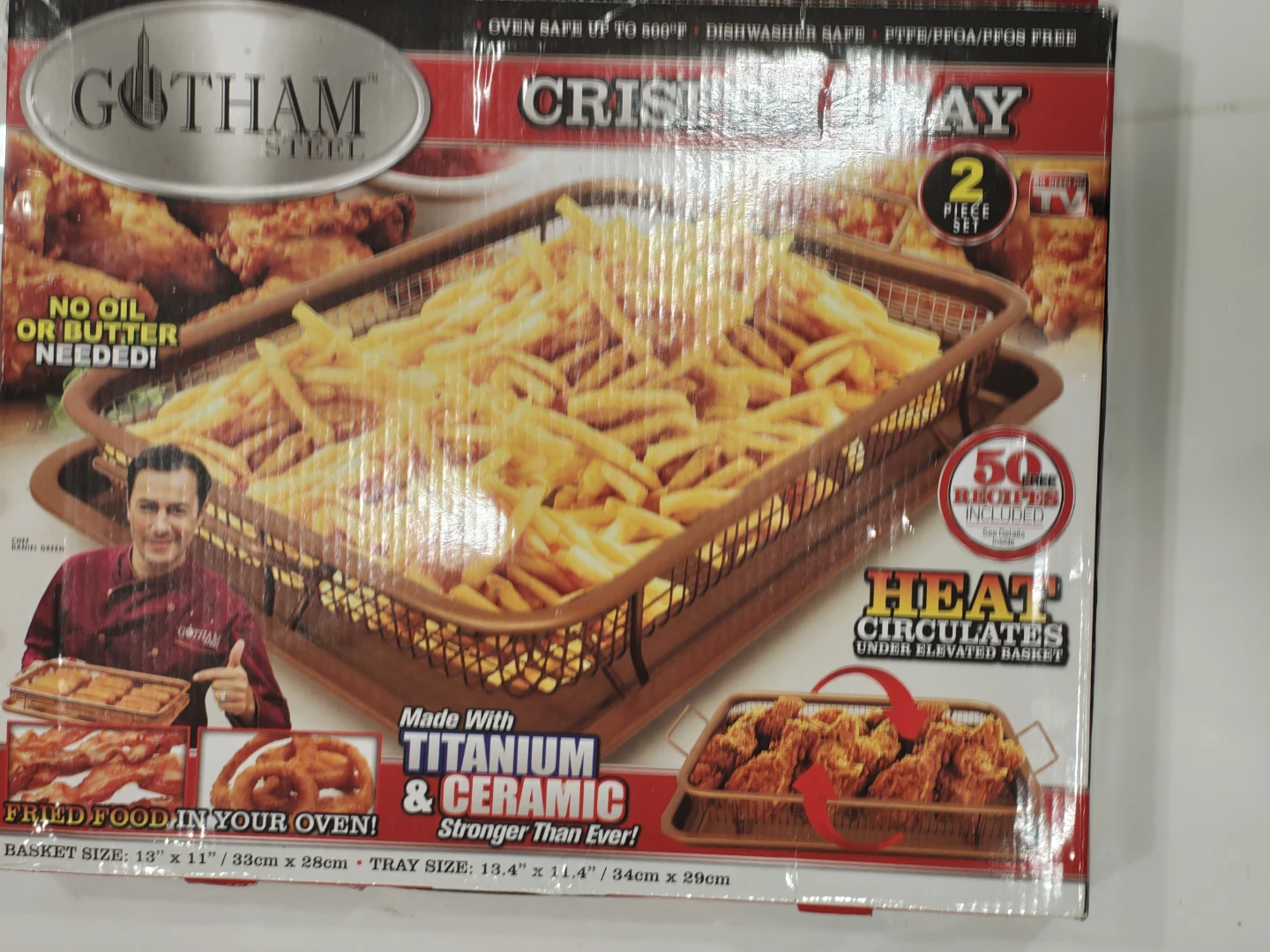 New Gotham Steel Crispy Tray 2-Piece Set