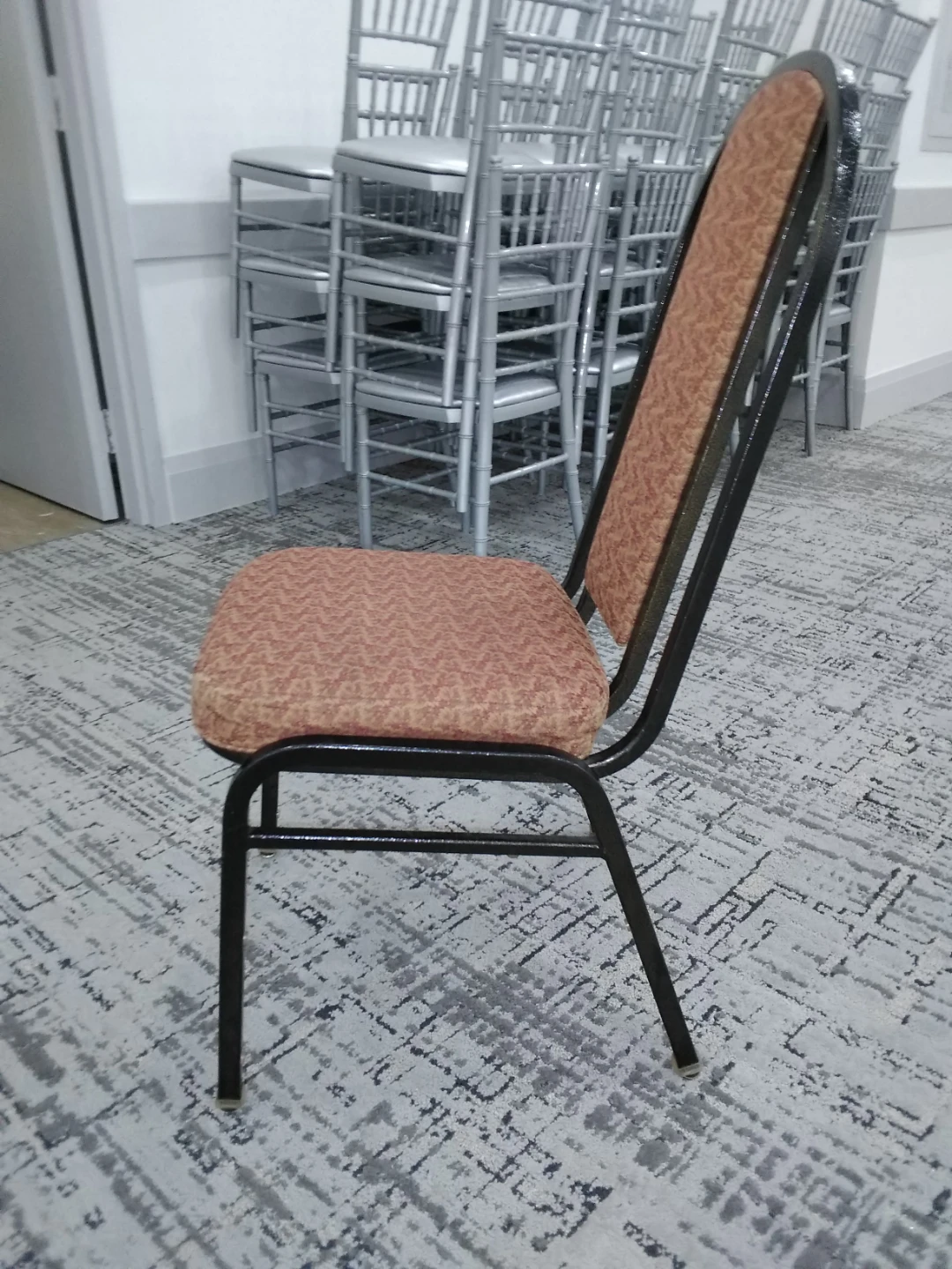 Banquet dining Chair metal fabric pu thorncliffe park  overlea - photo 2