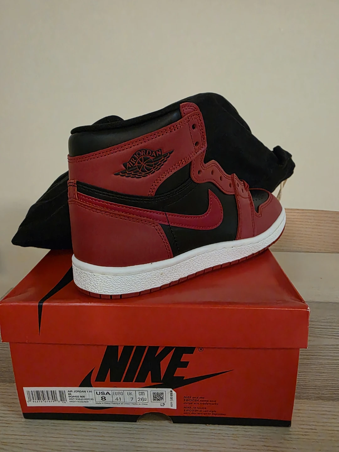 Nike Air Jordan 1 Hi 85 Varsity Red/Black - photo 2