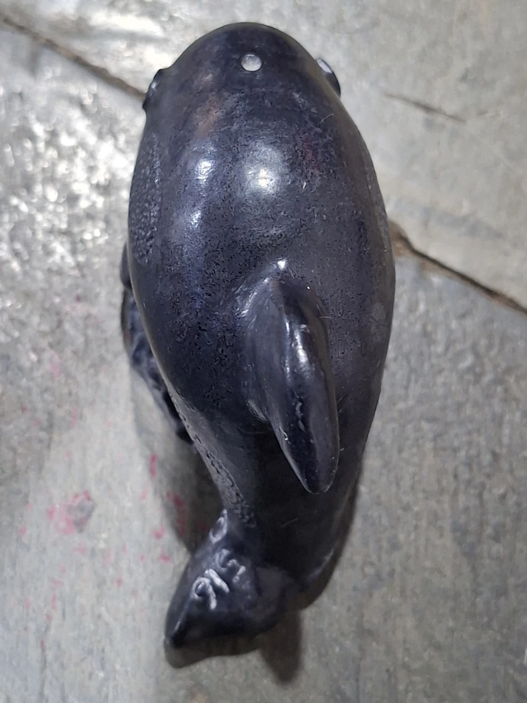 Vintage "A Wolf Original" Dolphin Sculpture Handcrafted Canada - photo 4