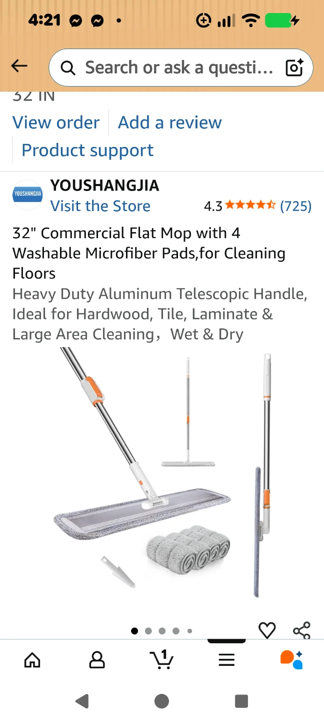 YOUSHANGJIA 32" Commercial Flat Mop