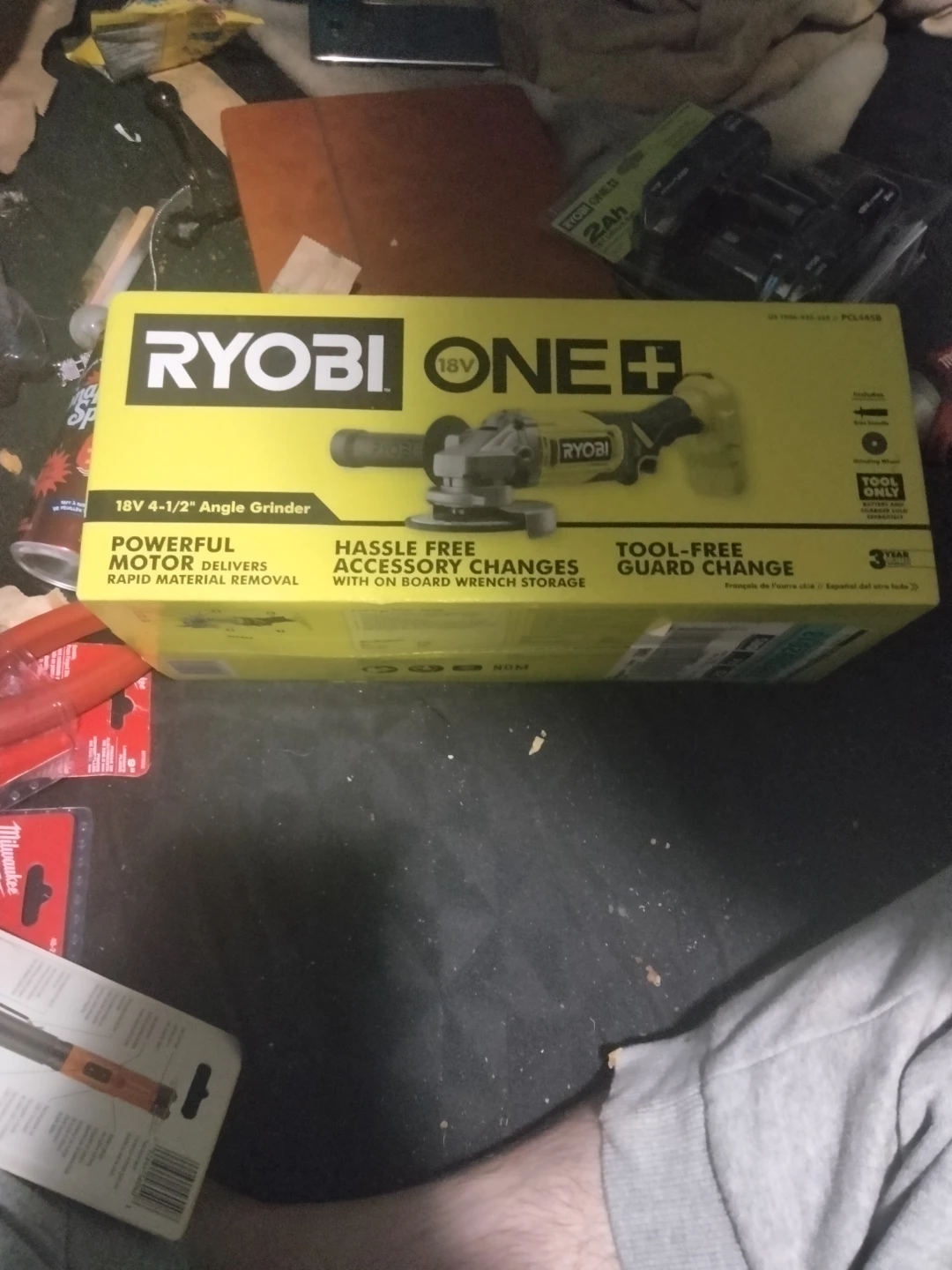 Ryobi ONE+ 18V 4-1/2 Inch Angle Grinder