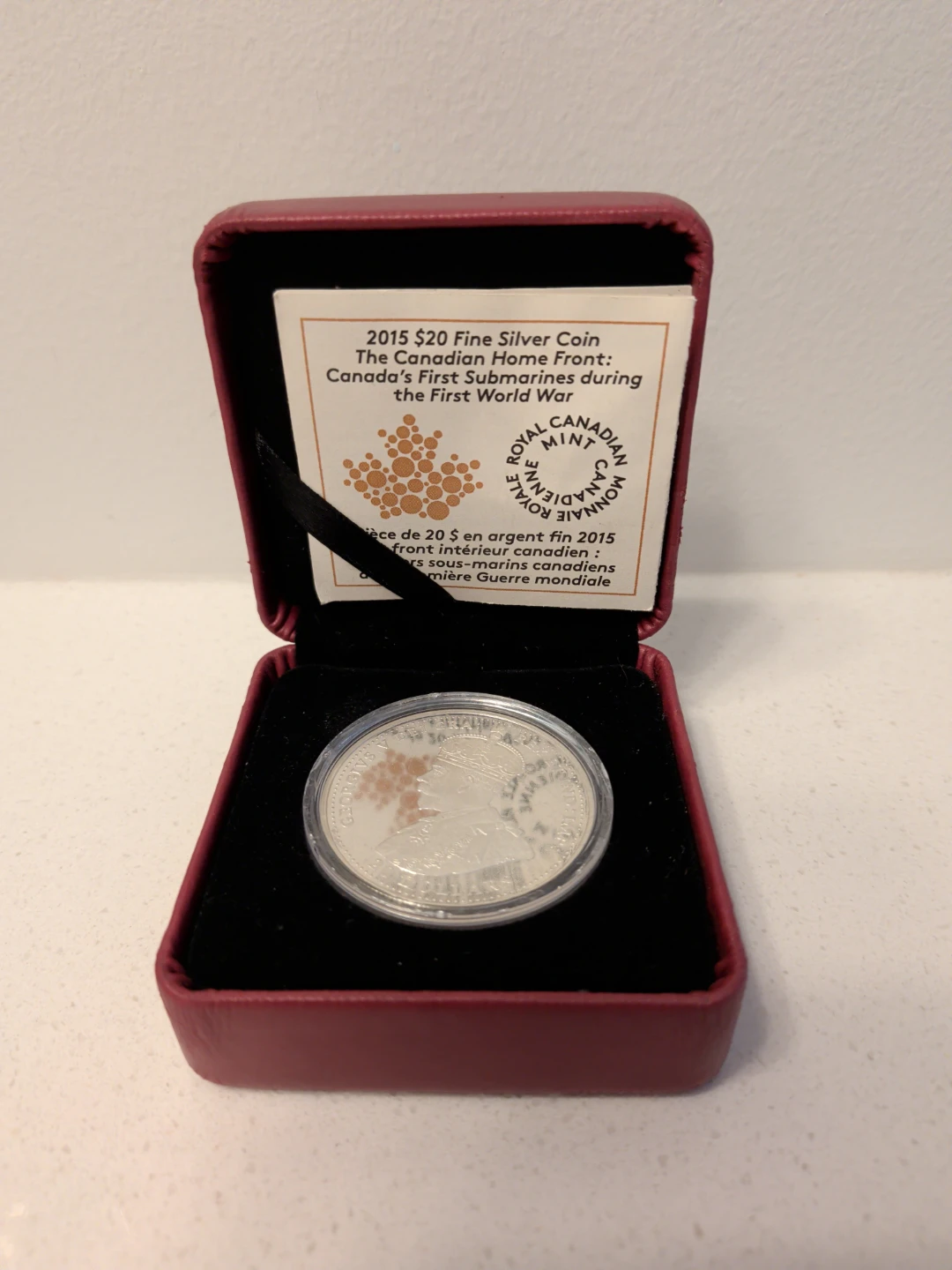 2015 $20 Fine Silver Coin The Canadian Home Front
