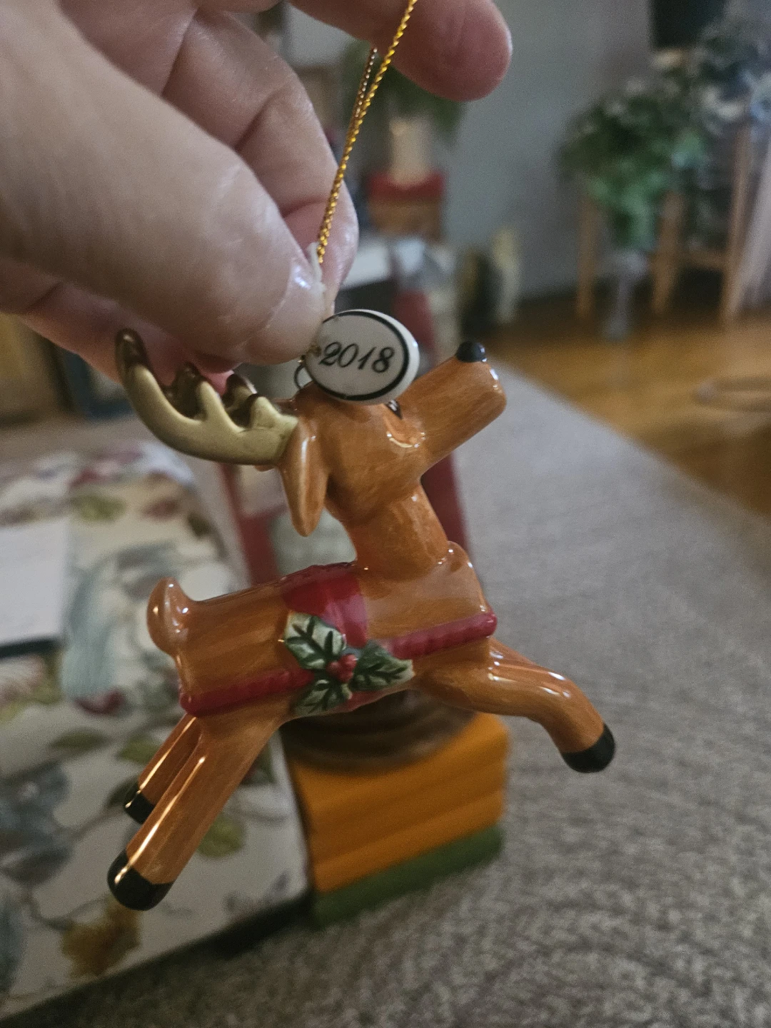 Fitz and Floyd 2018 Reindeer-Regan White House X-mas.