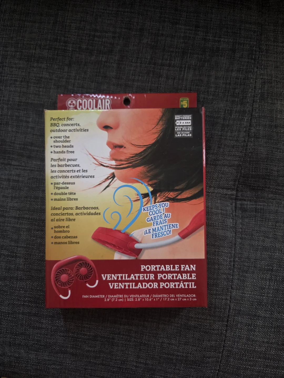 Coolair Portable Neck Fan - photo 2