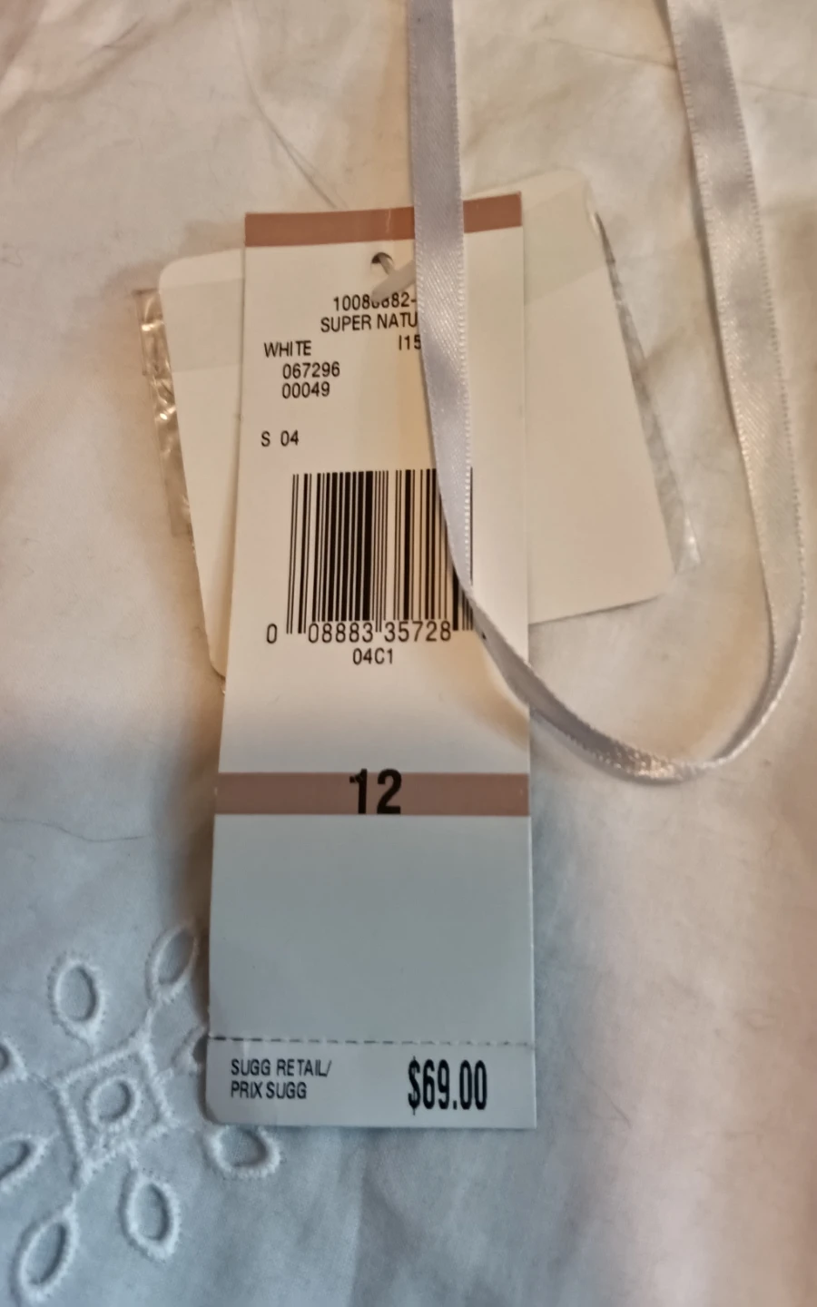 Nine West White Eyelet Skirt Size 12 - photo 2