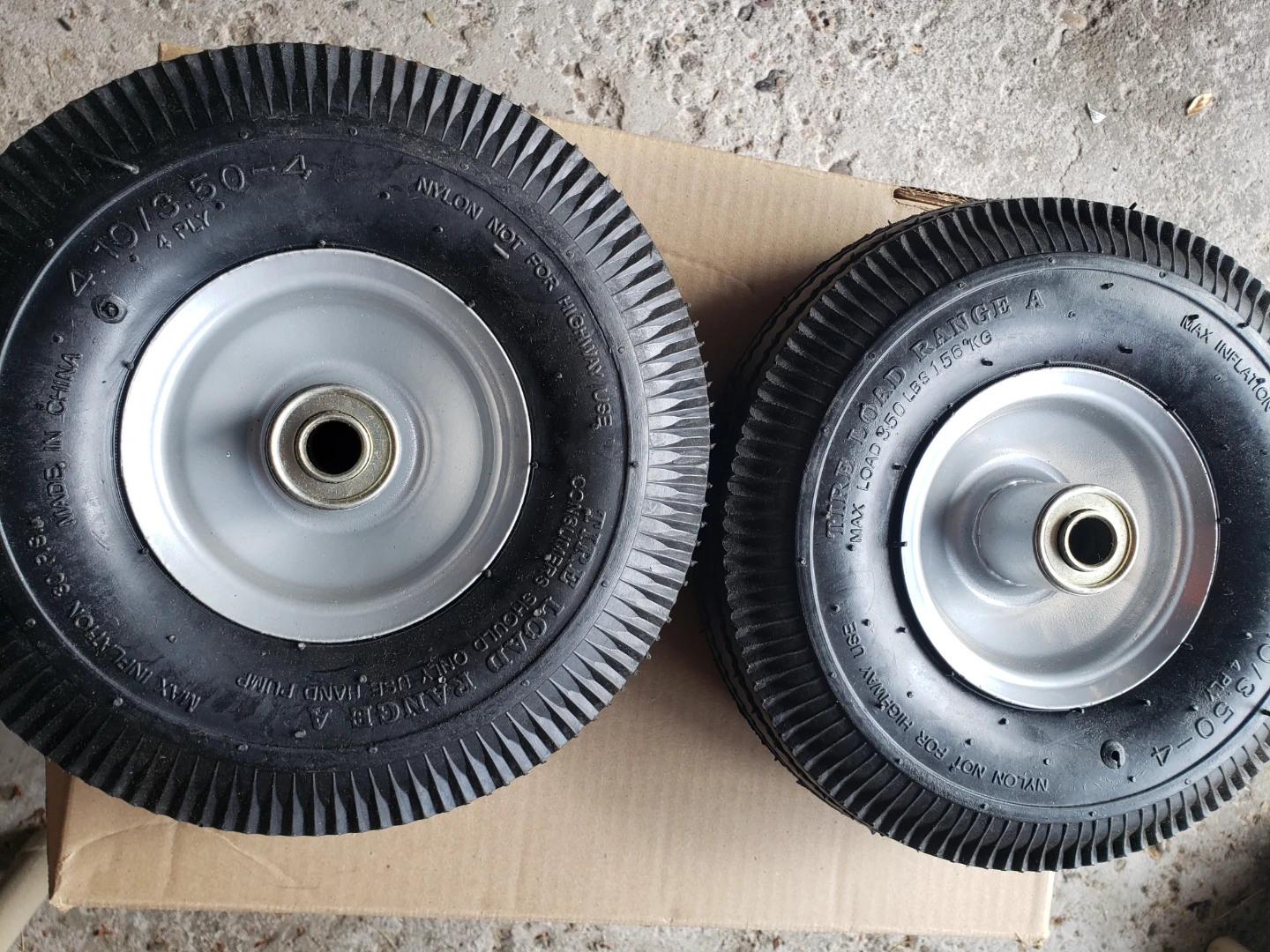 Two 4.10/3.50-4 Utility Tires - photo 4