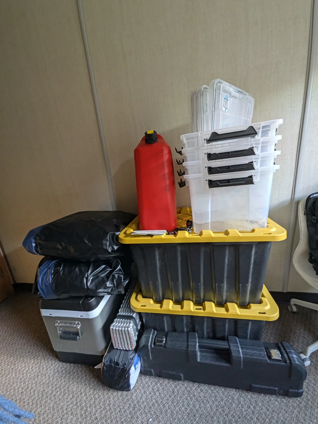 car camping setup