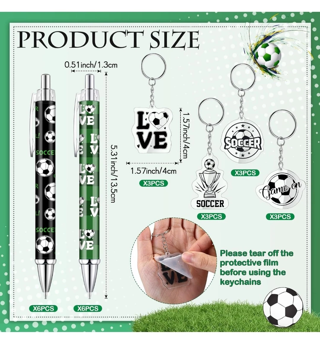 Soccer Party Favor Set - 60 Pieces - photo 4