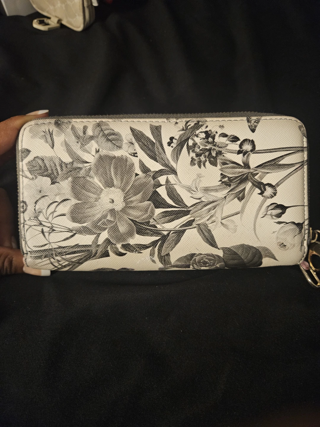 Floral Print Double Zip Wallet - photo 2