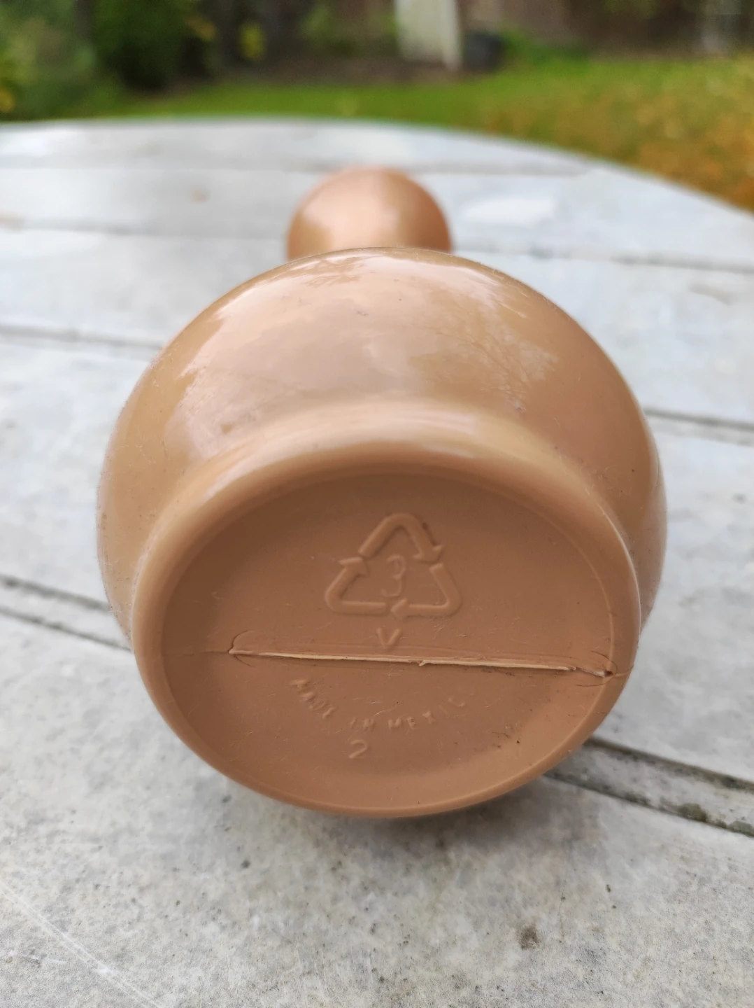 Peach Plastic Bud Vase - photo 3