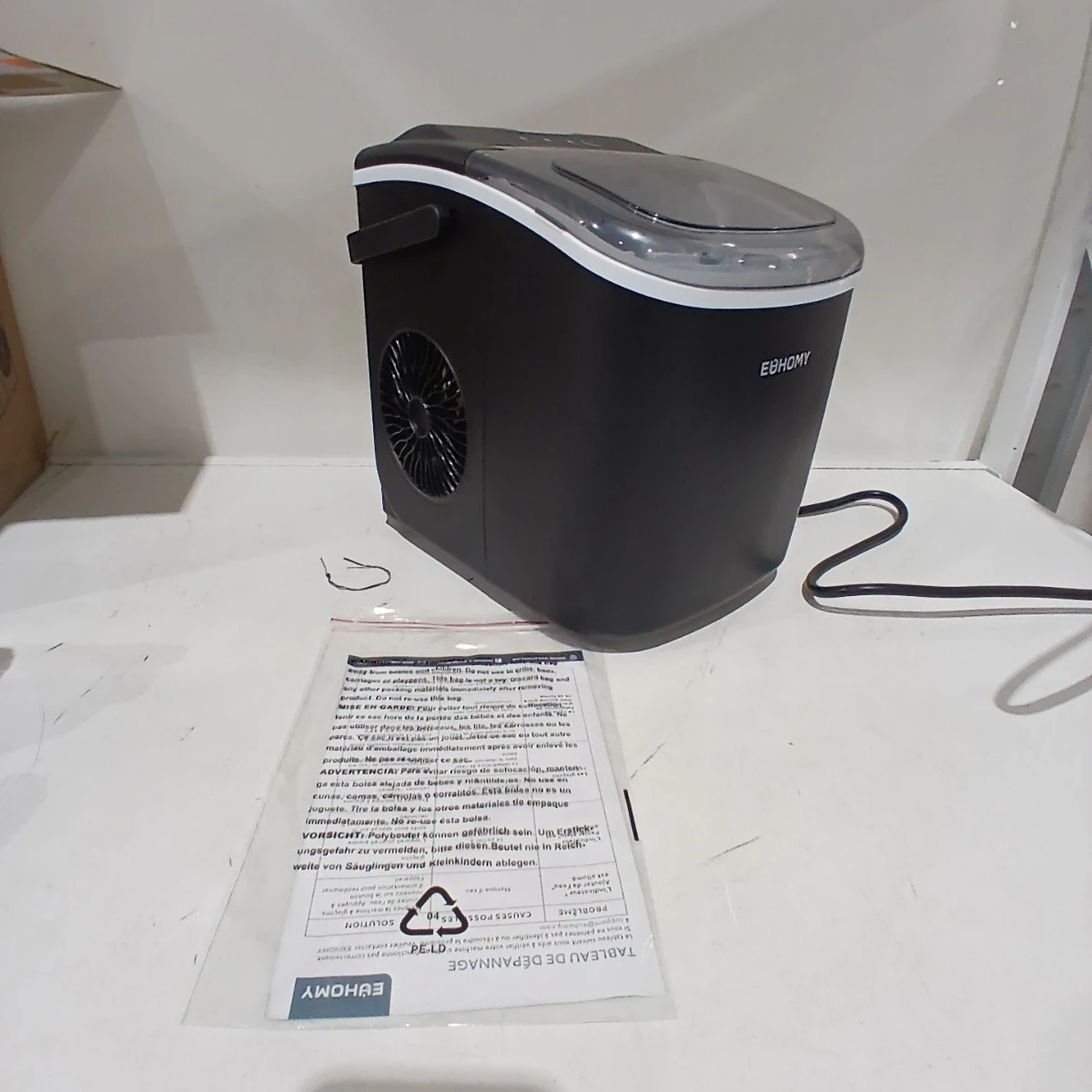 Euhomy Ice Maker- New- missing ice scoop