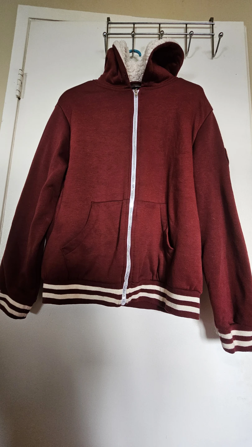 Canada Weather Gear Sherpa-Lined Hoodie, Maroon, XL