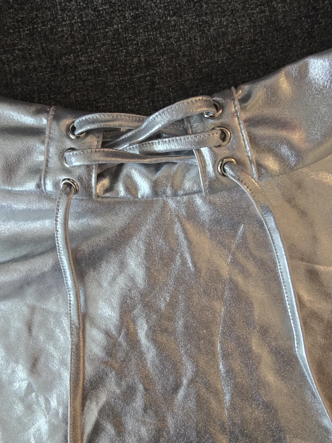 Metallic Silver Skirt XL - photo 2