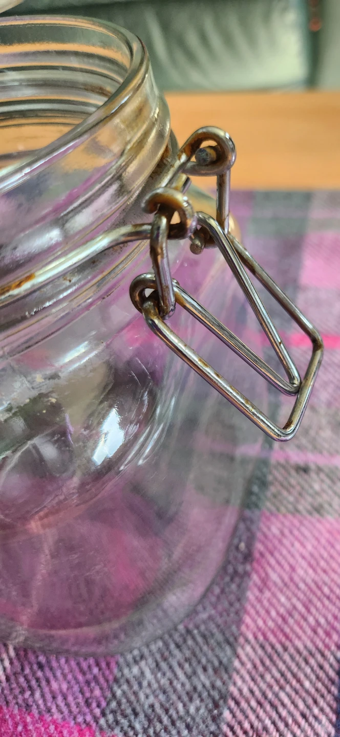 Two Glass Jars Bale Wire Set. - photo 4