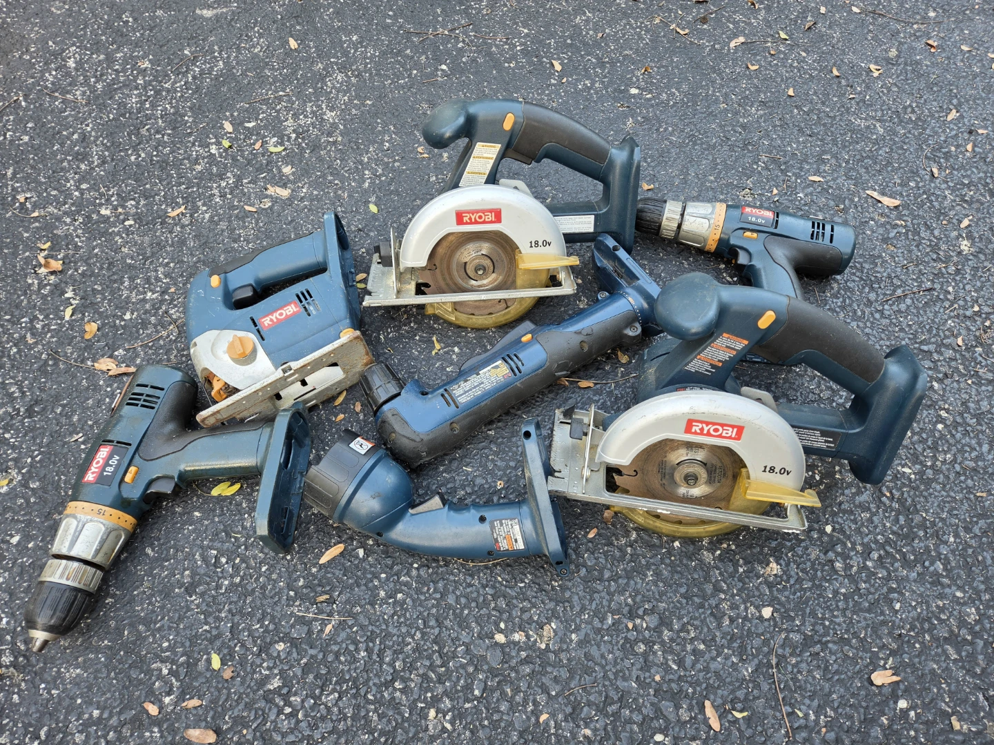 Ryobi 18.0V ONE+ cordless power tools