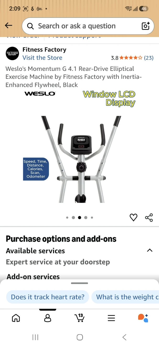 Weslo Momentum G 4.1 Elliptical Exercise Machine - photo 4