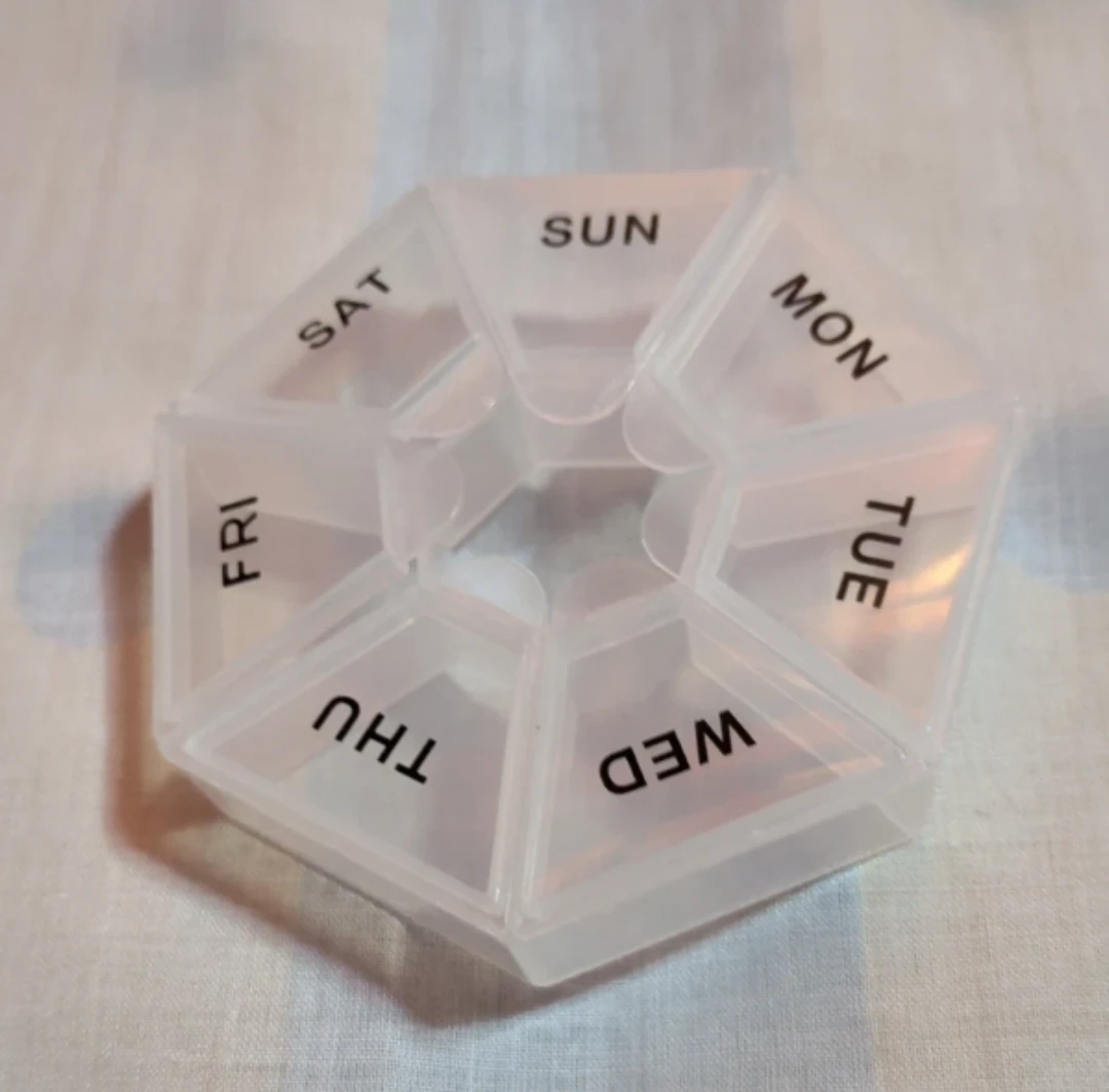 Round Weekly Pill Organizer