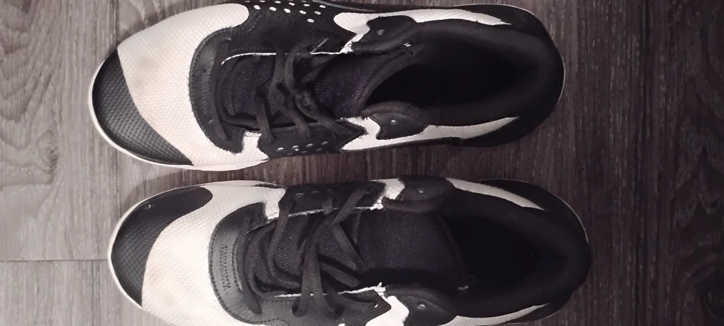 Under Armour Black and White Sneakers