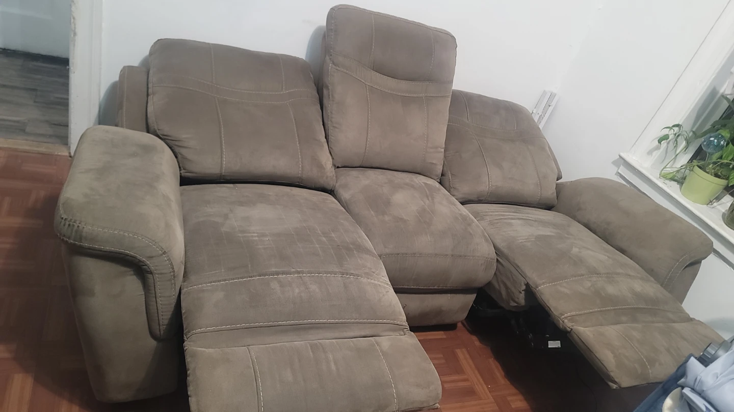 Brown Power Reclining Sofa - photo 3