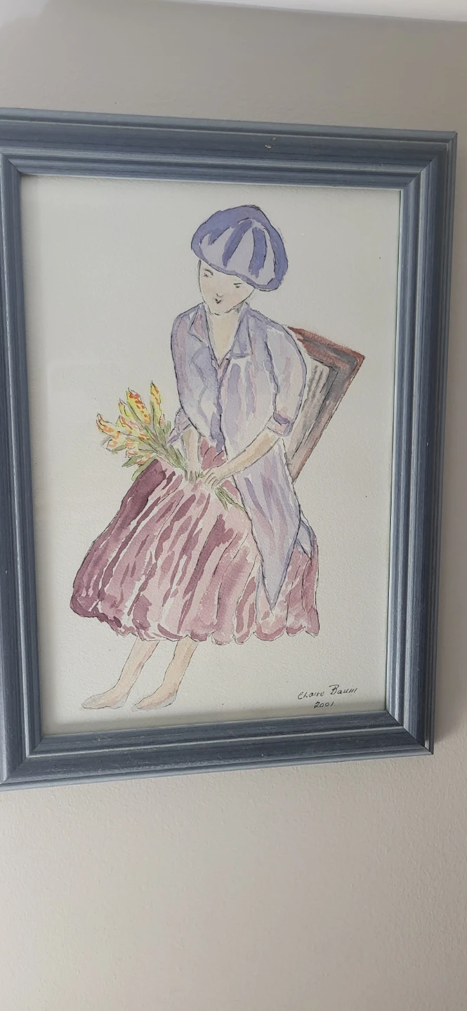 Claire Baum 2001 Watercolor Art - photo 3