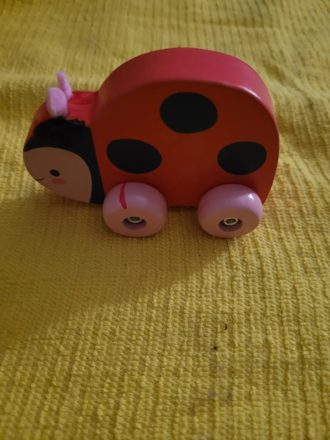 the Baby Ladybug Wooden Push Car by Carter's