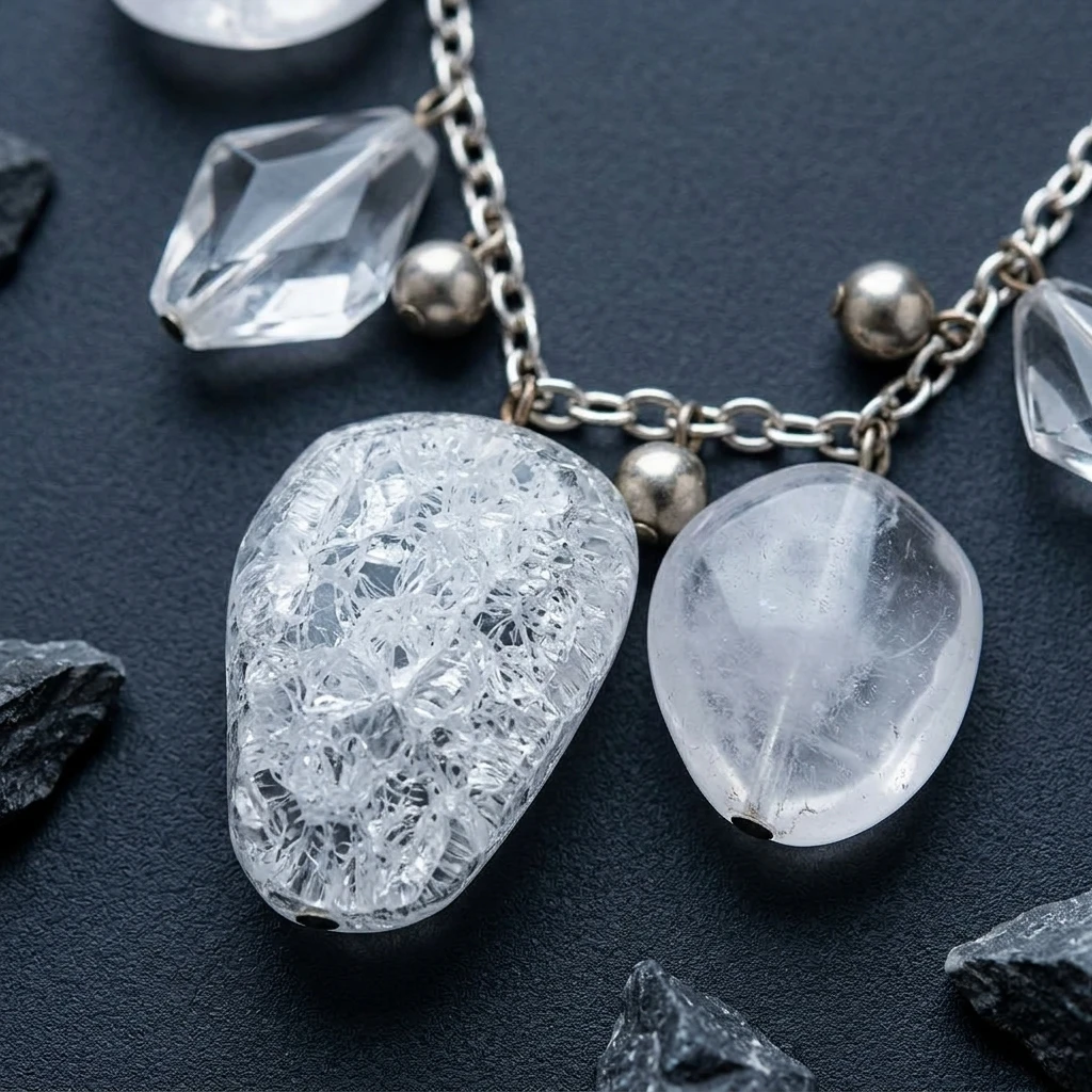 AVON SHA Signed Faux Quartz Crystal Silver-Tone - photo 5