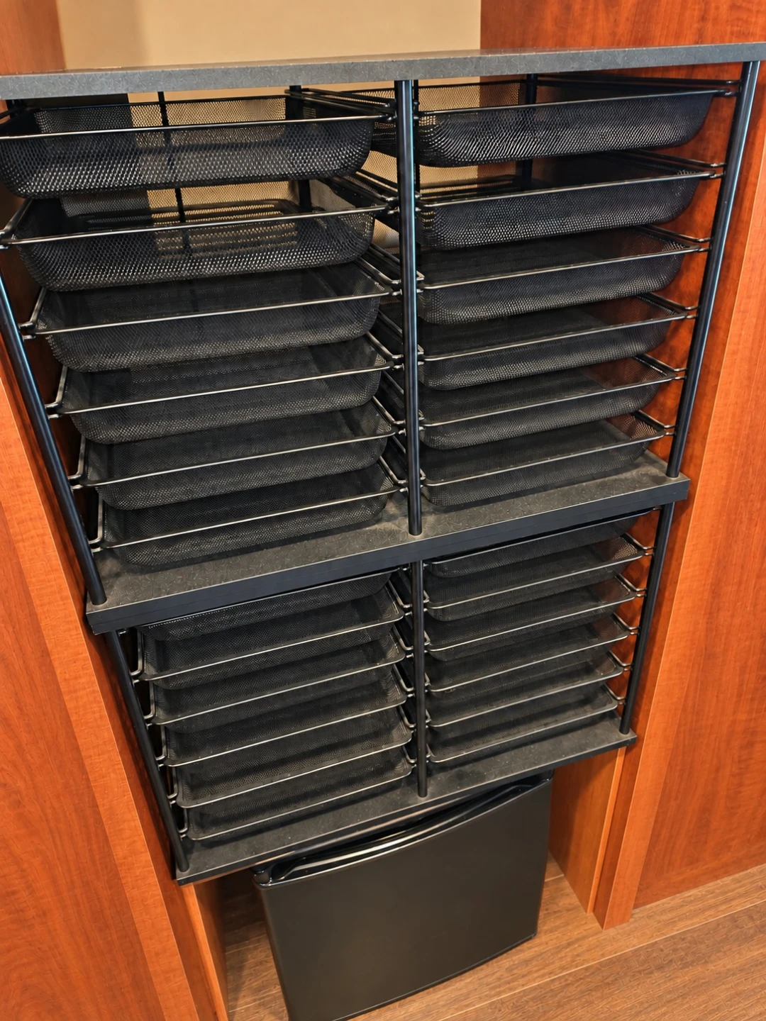 Black Metal Mesh Pull-Out Drawer Organizer - photo 2