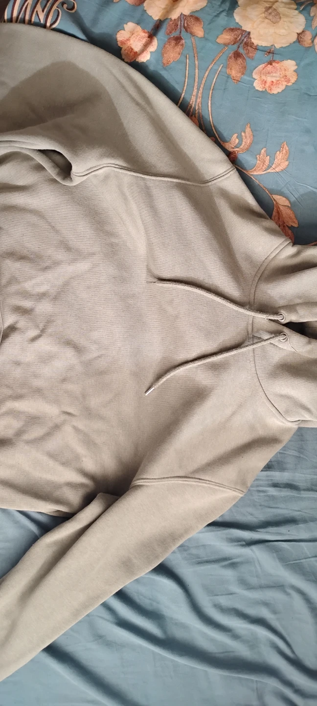 Uniqlo Beige Hooded Sweatshirt