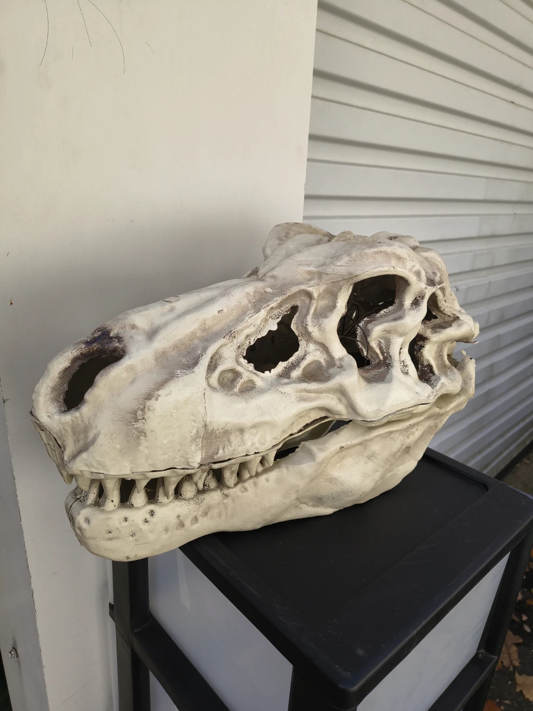 Halloween plastic dinosaur skull - photo 2