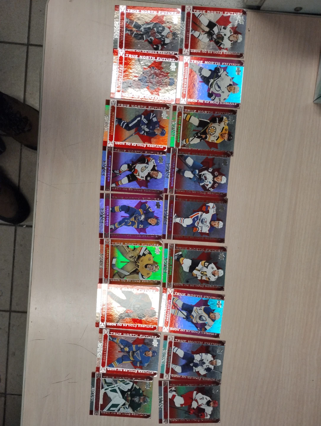 Set of 18 Upper Deck True North Future Hockey Cards