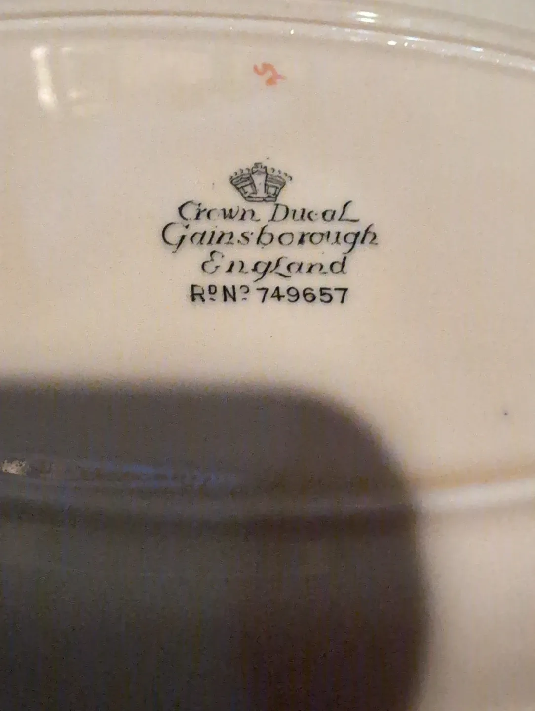 Crown Ducal Gainsborough Gravy Boat with  Underplate - photo 3