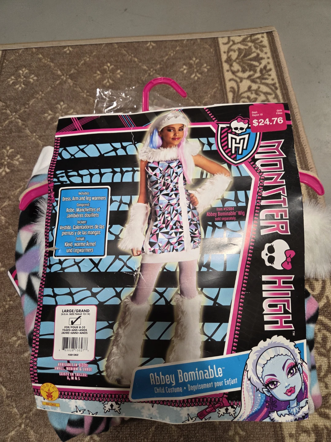 Monster High Abbey Bominable Child Costume Large
