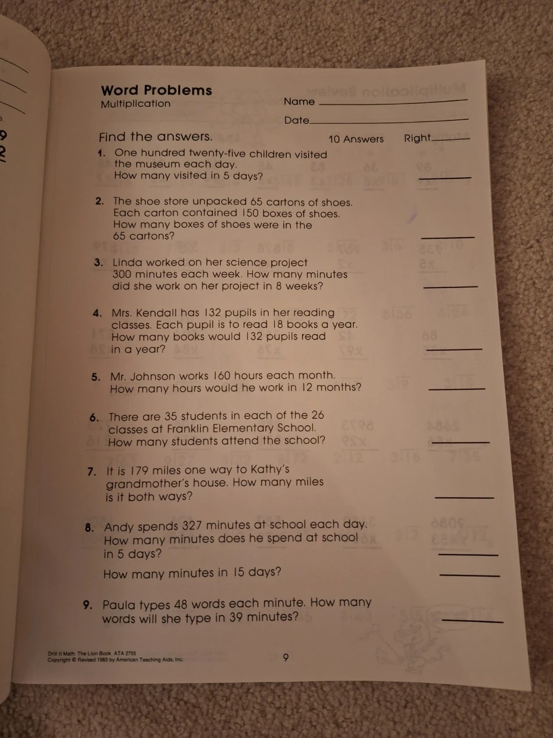 Drill It Math Workbook Ages 9-11 - photo 4