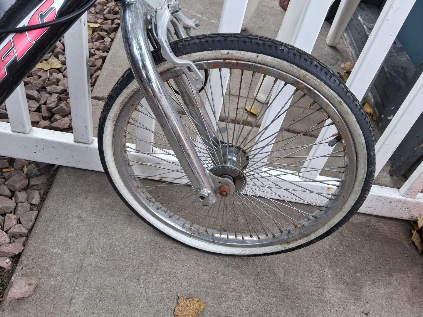 Pacific BMX Bike aftermarket 100 spoke whitewalls - photo 4