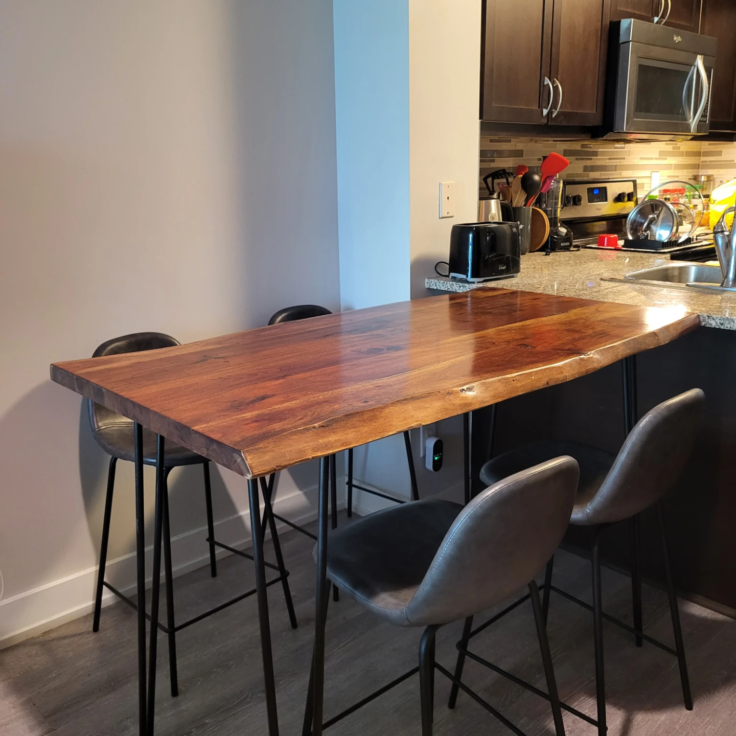 Live Edge Solid Wood Table (Counter Height) - photo 3