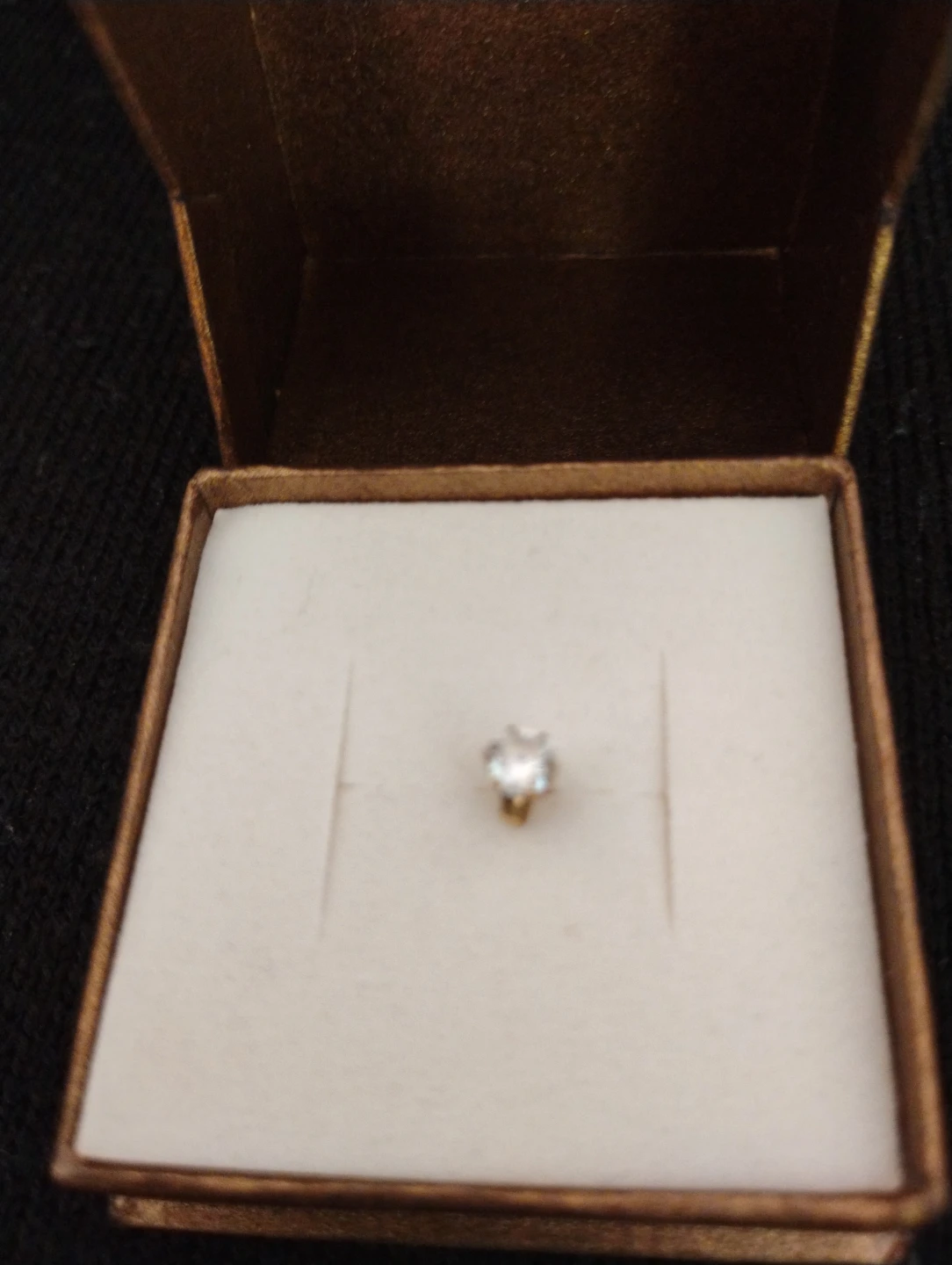 Single Solitaire Stud Earring