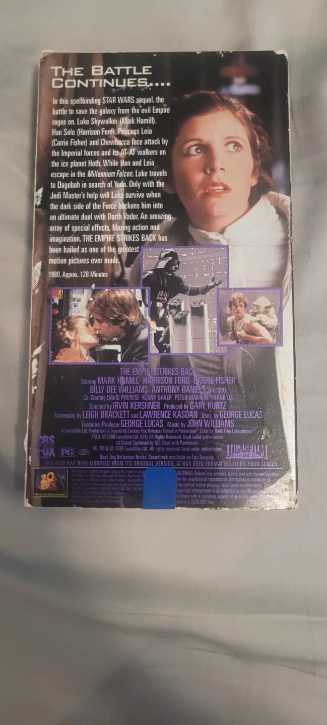 Star Wars The Empire Strikes Back VHS - photo 2