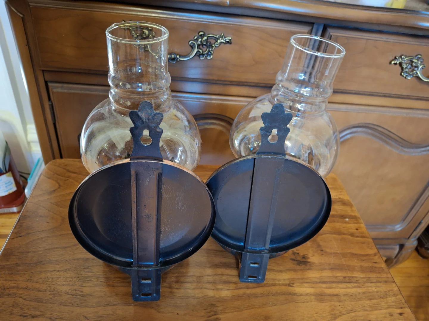 Pair of Vintage Copper Wall Sconces - photo 2