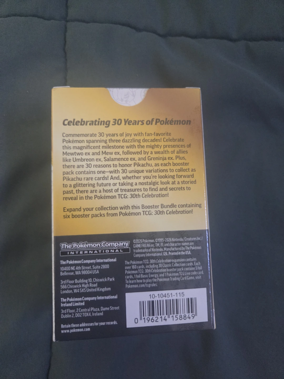 Pokemon TCG 30th Celebration Booster Bundle - photo 2
