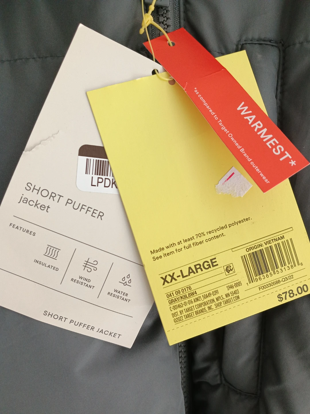 Target All In Motion Short Puffer Jacket XXL - photo 3