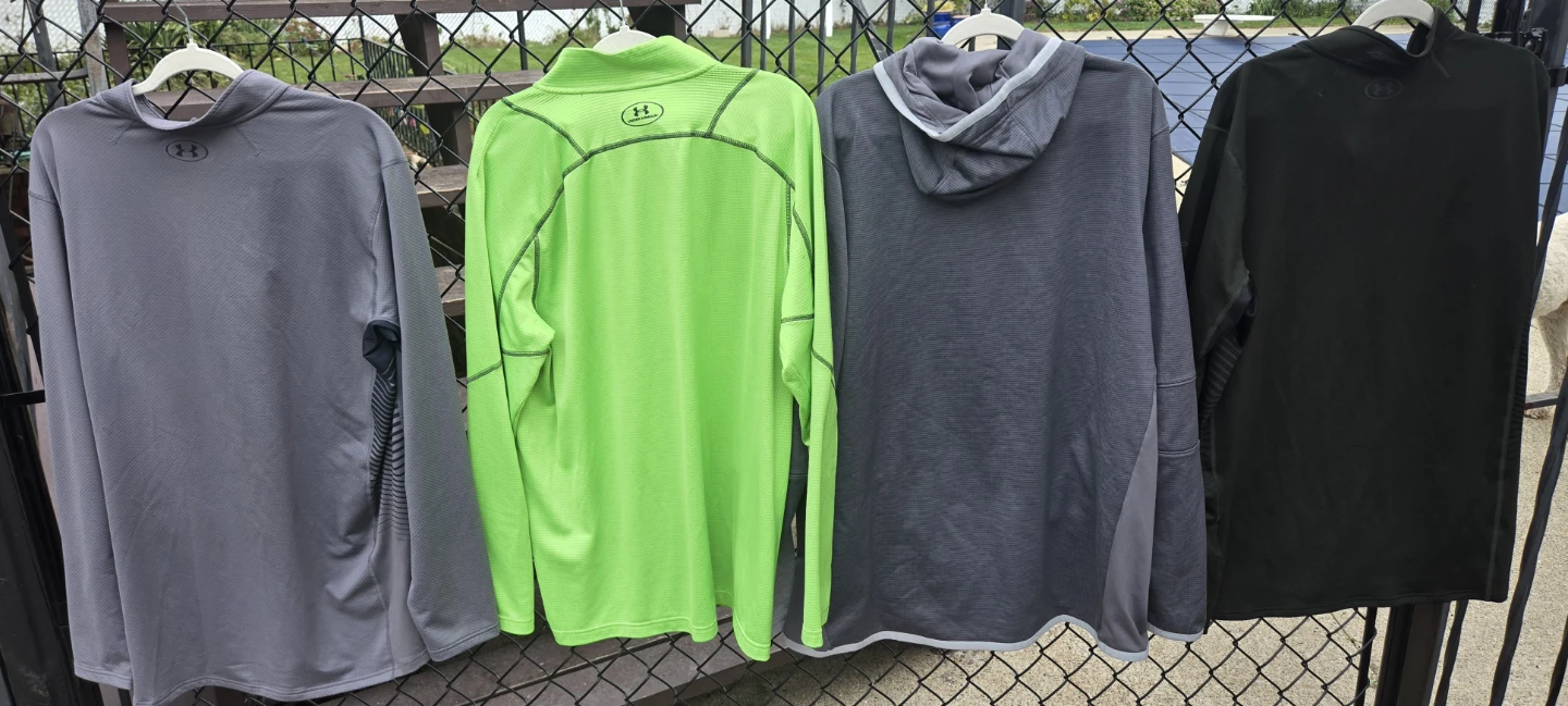 Men's COLDGEAR FITTED Under Armour 2X/XXL 1/4 Zip (3) & Hoodie. - photo 2